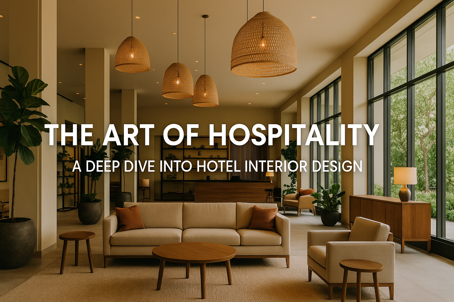 A perfect blend of comfort and elegance — showcasing the art of hotel interior design that elevates the guest experience.